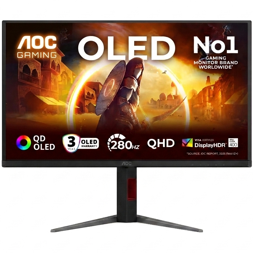 AOC 27" QD OLED QHD 280Hz 0.03ms Built-in speakers Gaming Monitor - Q27G4ZD