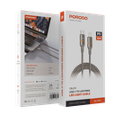 Porodo 30w Type-C To Lightning Braided Cable 3m - Grey-CBL031