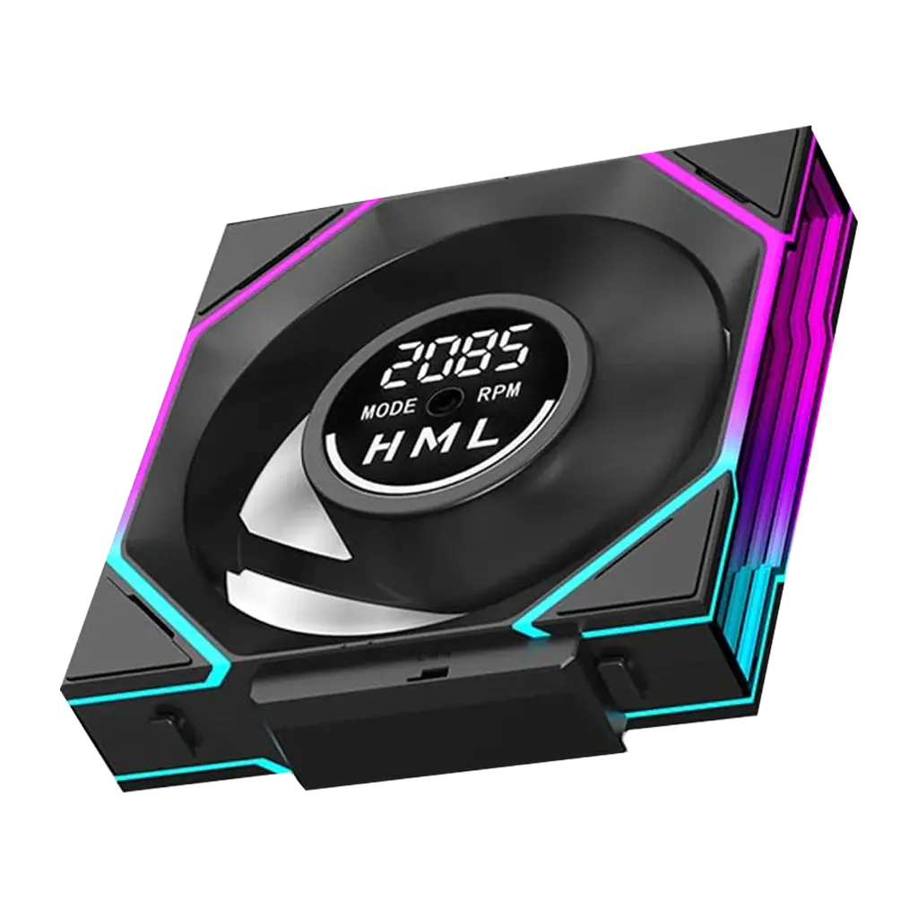 Jungle Leopard Interstellar V4 Digital Display single Black-Reverse fan case digital