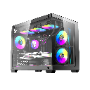  CASE B275 Pro M-ATX with 6 fans ARGB+650W PSU BLACK