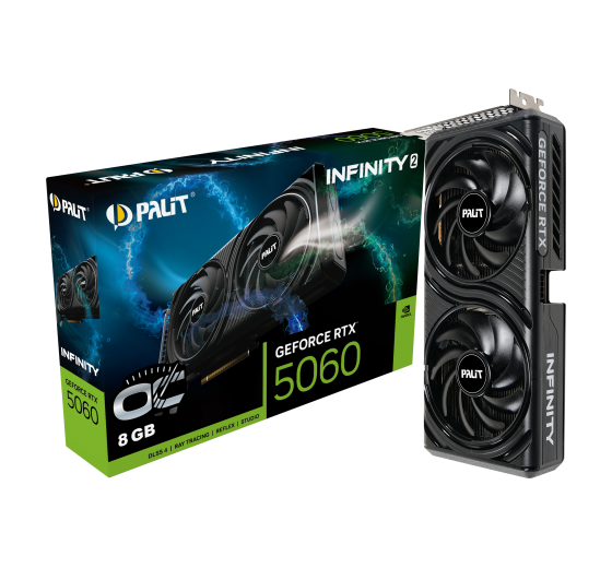 GeForce RTX Palit 5060 OC Infinity 2 FANS 8 GB GDDR7