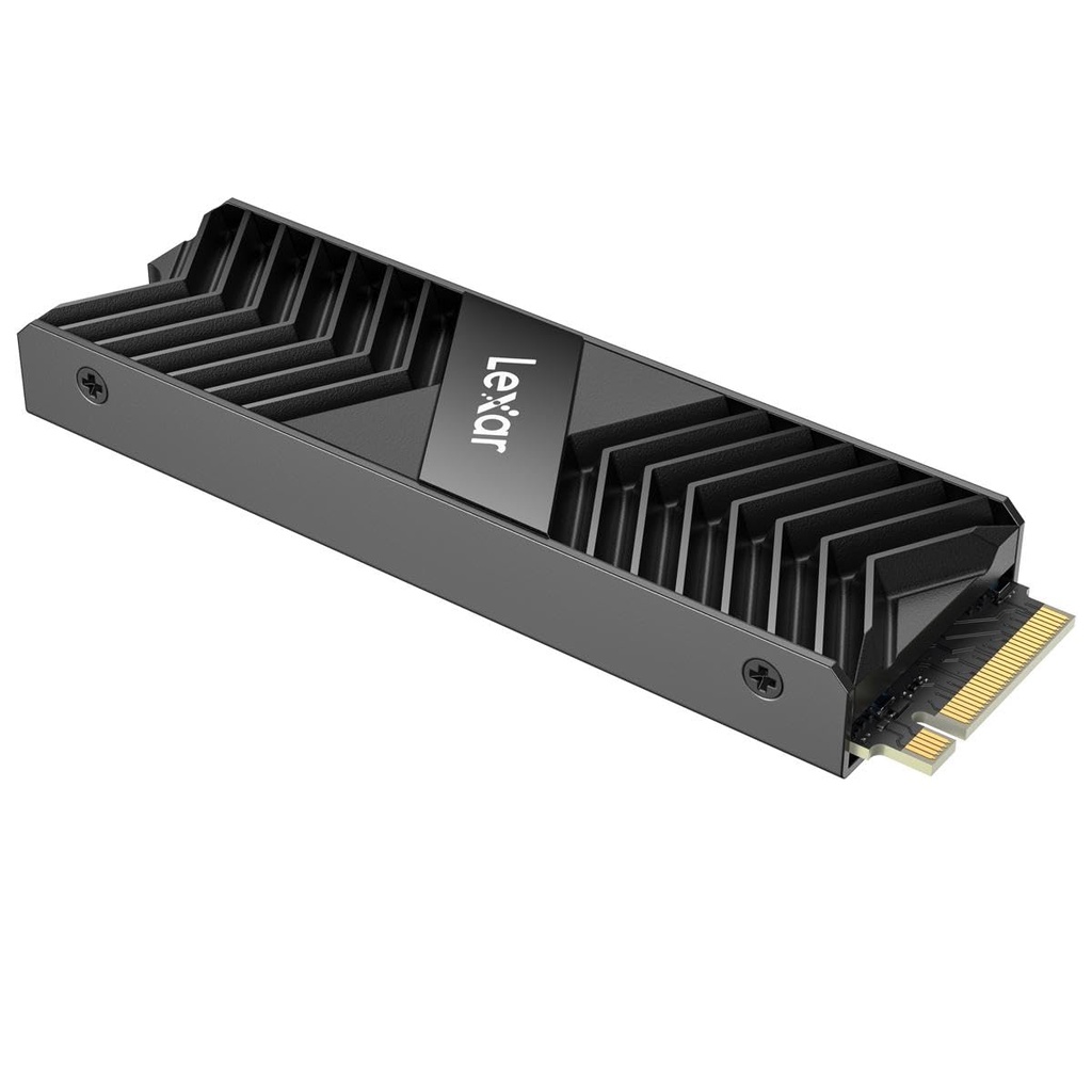 Lexar Professional 2TB NM800 PRO with Heatsink M.2 2280 PCIe Gen4x4 NVMe SSD, Read Speeds Up to 7500MB/s, for Gamers and Creators (LNM800P002T-RN8NG) Solid State Drive