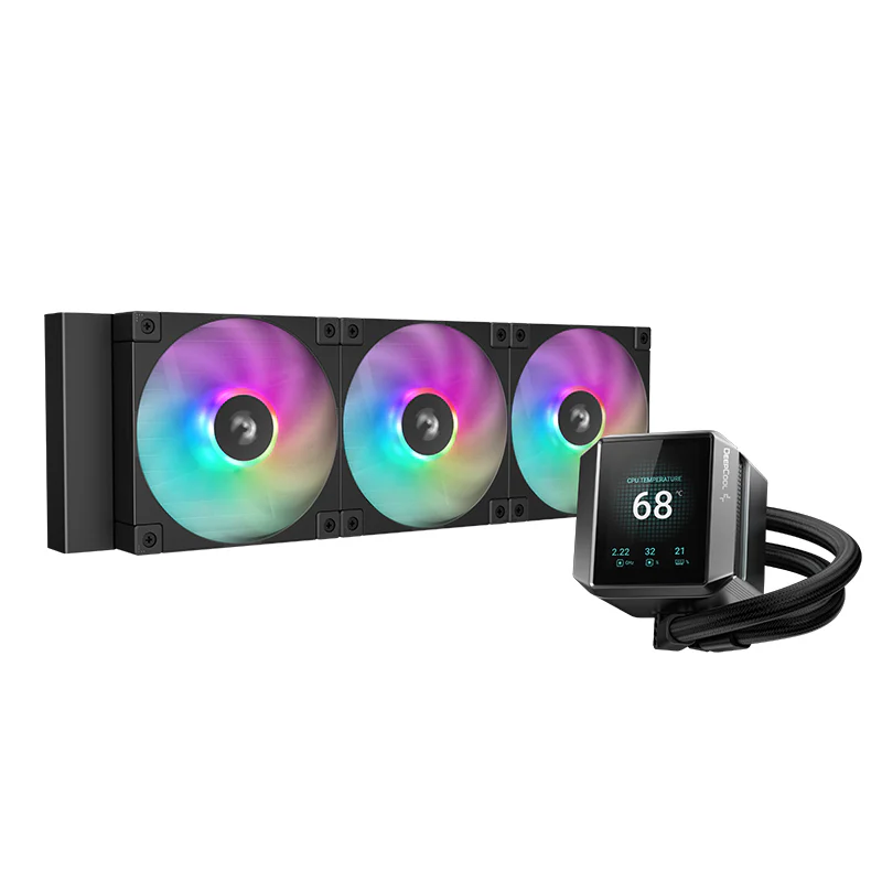 DeepCool Mystique 360 ARGB Liquid CPU Cooler, 2.83" LCD Display