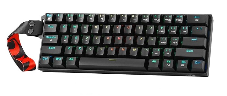 Redragon K530 Pro Wireless Gaming Keyboard RGB Custom Linear Dragon Chant Switches Carrying Strap | K530RGB-PRO-P