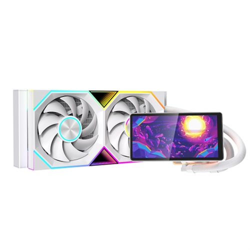 Jungle Leopard Liquid Cooler ProFlow 240 White LCD 5.5 Inch