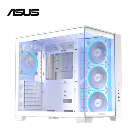 ASUS A32 PLUS White ATX Computer Case, 4x Pre-Installed aRGB Fans