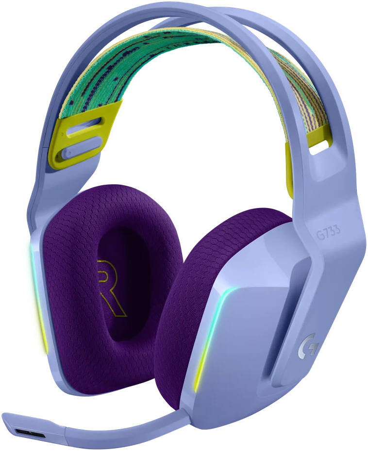  HEADSET LOGITECH LIGHTSPEED LILAC G733 GAMING