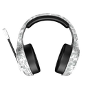 MEETION Wireless Gaming Headset White, Surround Sound, noise-cancelling microphone, three-mode: (2.4g/Bluetooth/wired) Lightweight soft white leather earmuffs MT-BTH014