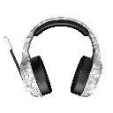 MEETION Wireless Gaming Headset White, Surround Sound, noise-cancelling microphone, three-mode: (2.4g/Bluetooth/wired) Lightweight soft white leather earmuffs MT-BTH014