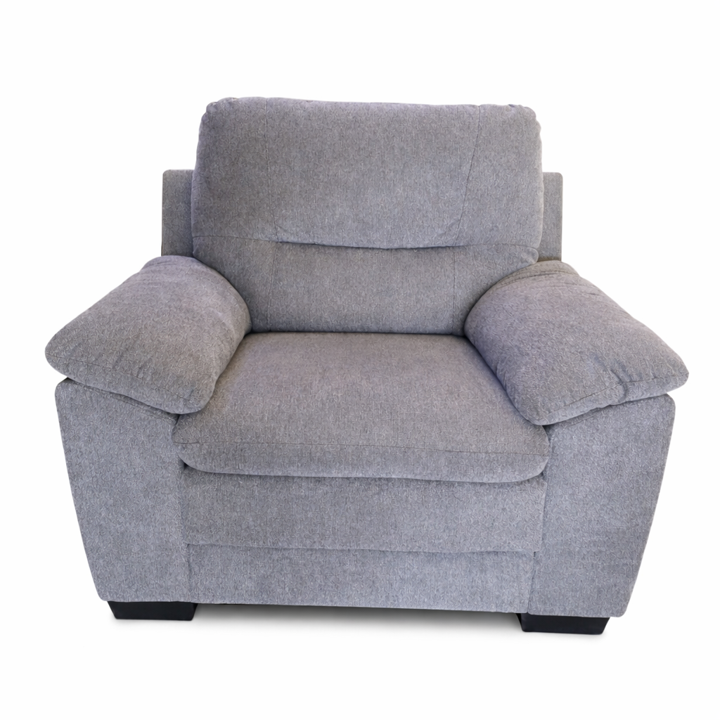 USED CHAIR SOFA BRAND HOME BOX LIGHT GRAY