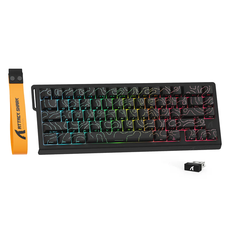 ATTACK SHARK X68 (PRO) HE Wireless Rapid Trigger Keyboard Magnetic Switch – Black
