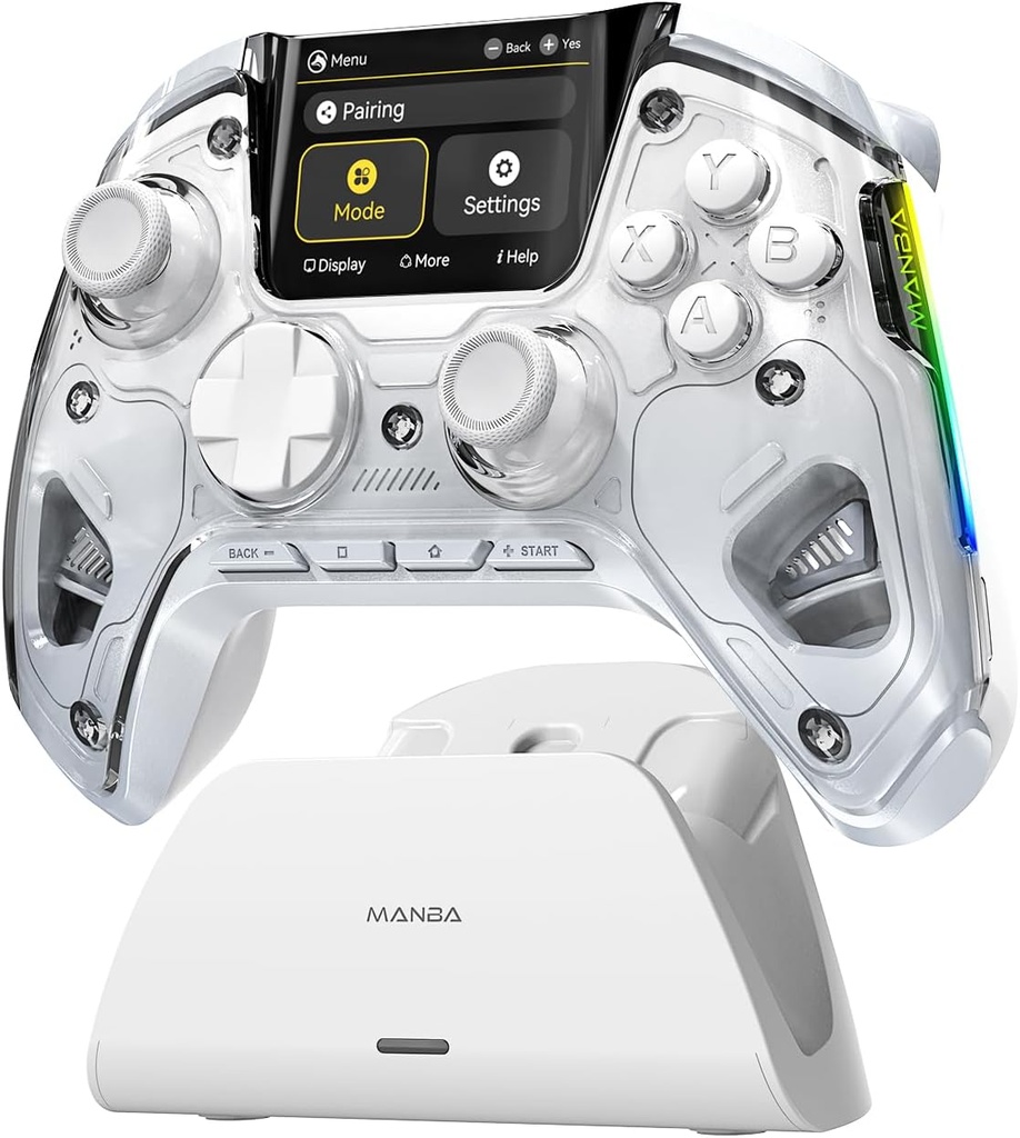 Manba One V2 Wireless RGB Gaming Controller – White