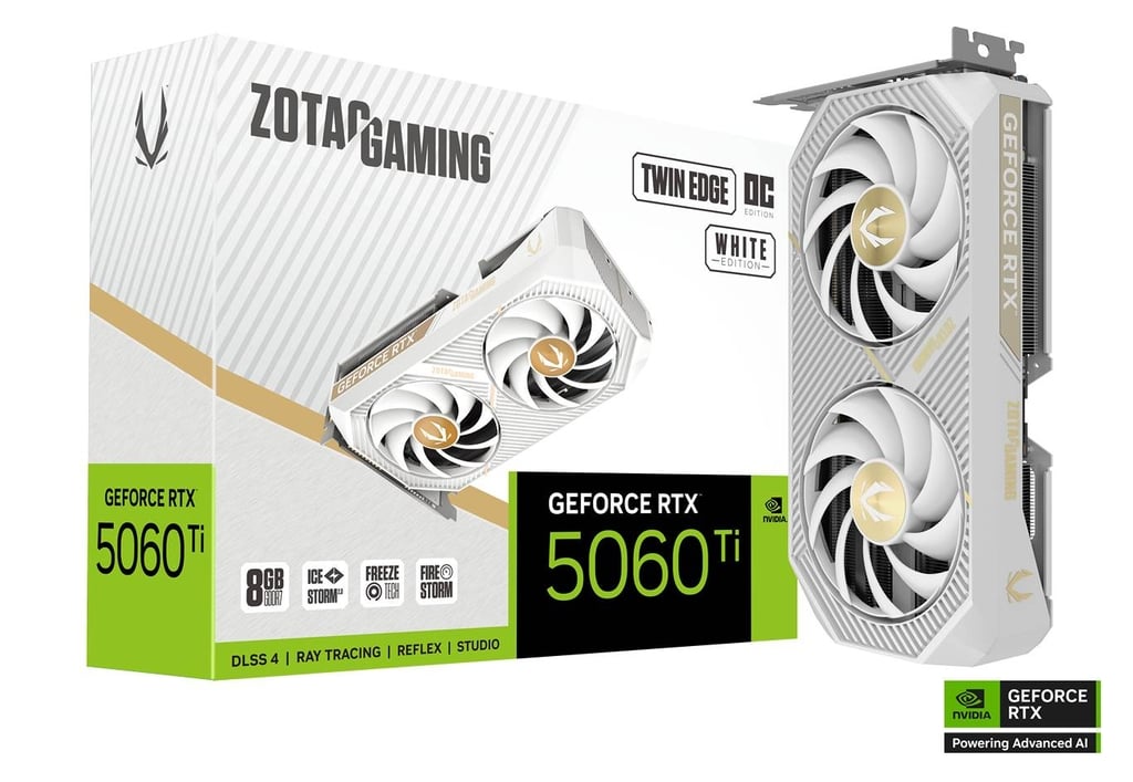  ZOTAC GAMING GeForce RTX 5060 Ti 8GB OC WHITE