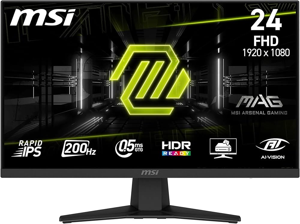 MSI 24" 200Hz, 0.5ms GtG, Rapid IPS , HDR Ready, Gaming Monitor MSI MAG 244F