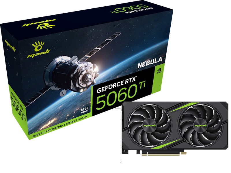GeForce RTX5060Ti 16GB DDR7 Manli Nebula 