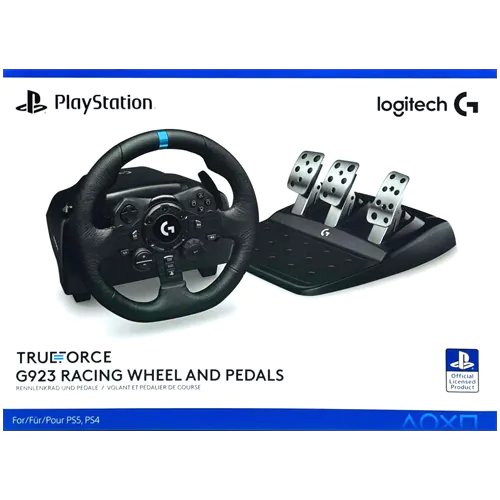 OPEN BOX - Logitech G923 TrueForce Racing Wheel and Pedals for PS5, PS4