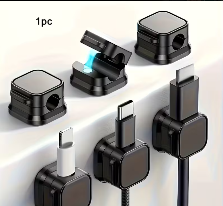 1pcs Black Cable Clips - Easy Cord Organizer 