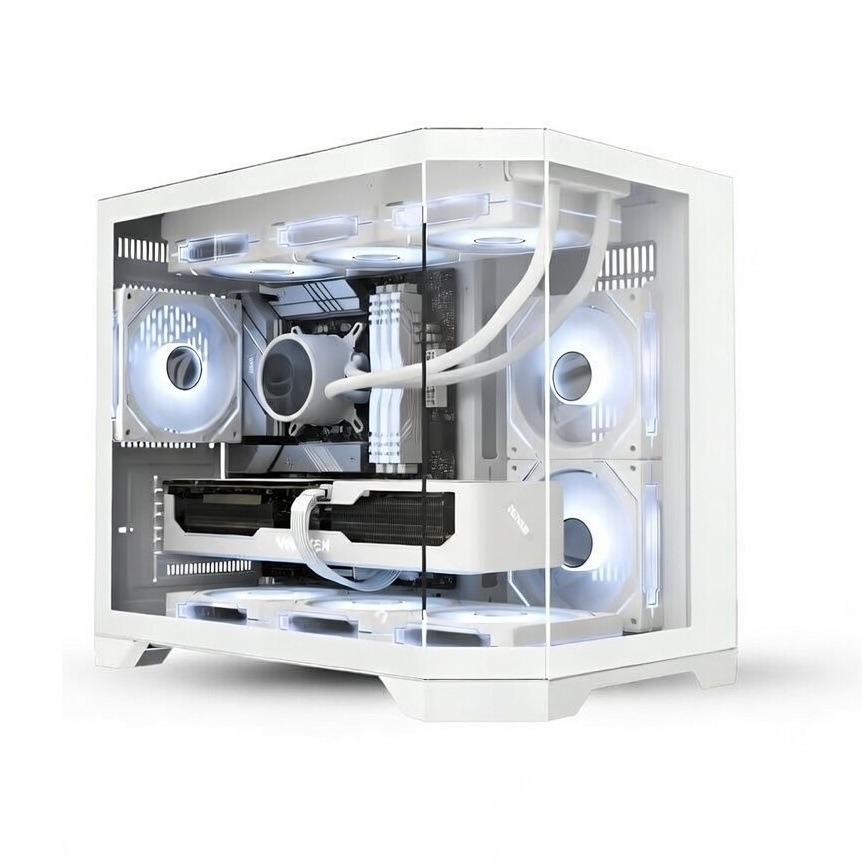 Case Tortox prism Neo B Mid Tower WHITE 6 FANS RGB