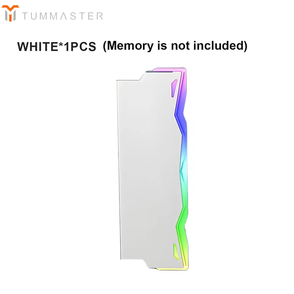 TUMMASTER PC Memory Heatsink RAM Cooling Vest 5V 3-PIN ARGB - WHITE