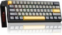 AULA WIN60HE MAX Mechanical Gaming Keyboard Wired - Wing magnetic switch ( Light Gray+Dark Gray+Yellow)