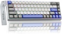 AULA WIN68HE MAX Mechanical Gaming Keyboard Wired - Wing magnetic switch ( White+Gray+blue )