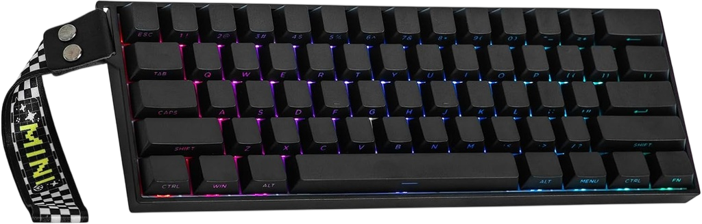 AULA MINI60HE PRO Wireless Gaming Keyboard - Stormrise Magnetic (Black Side-engraved keycaps) 6 948391 203959
