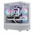 Silverstone Lucid 04 White Micro-ATX Case, 3 ARGB Pre-Installed Fans | SST-LD04-W-ARGB