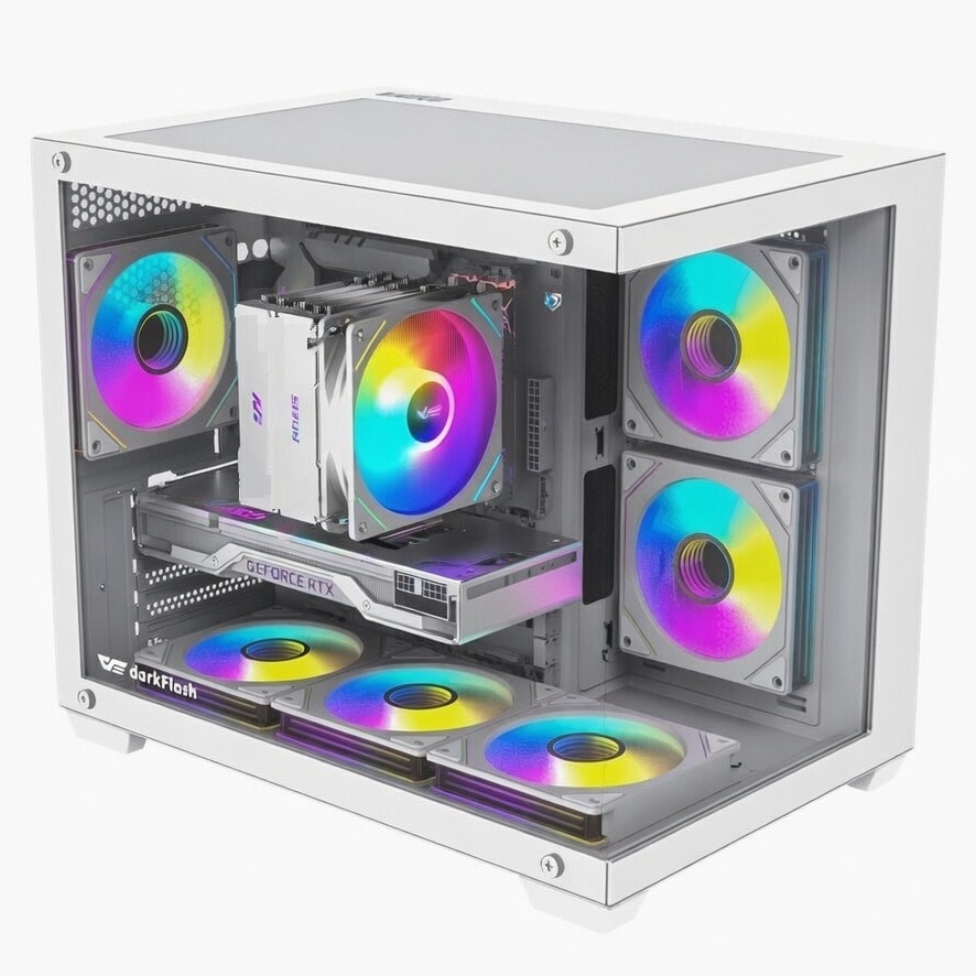 PC FULL WHITE Intel Core i5 & GeForce RTX 5060 White OC Edition 8GB GDDR7