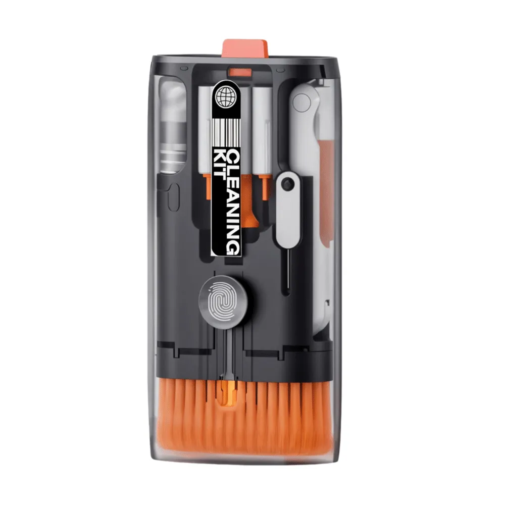 Porodo 11-In-1 Cleaning Kit - Black-PDLFST163BK