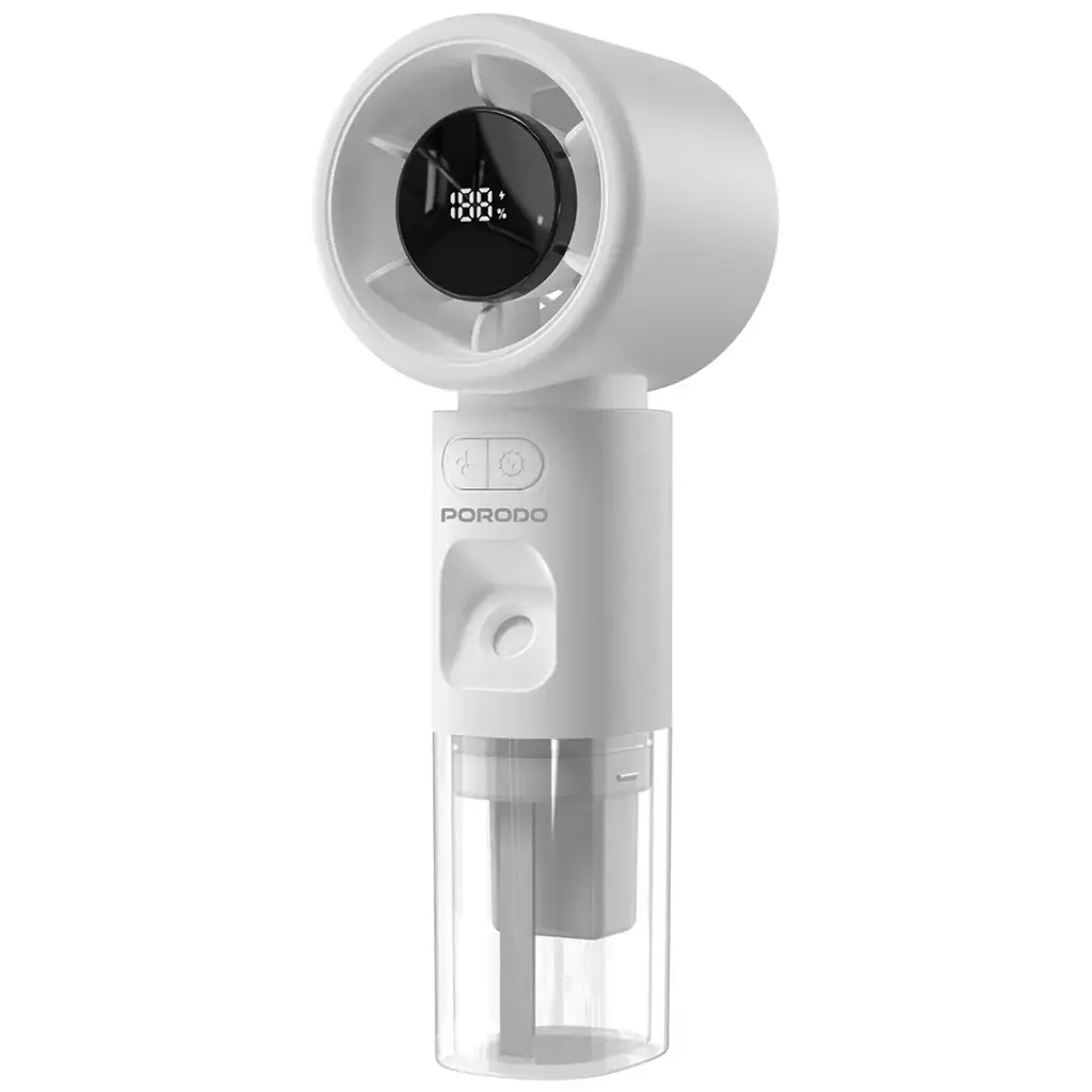 Porodo Lifestyle Cool & Hydrate Mini Fan & Humidifier - White PDHXF338WH