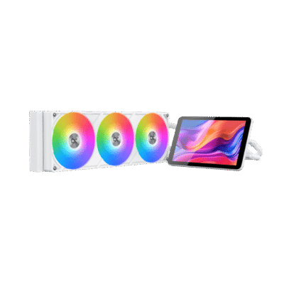 Xigmatek Connect Pro 360 AIO 7" LCD ARGB CPU Liquid Cooler WHITE