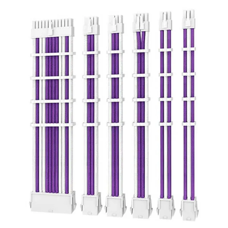 Antec Premimium Sleeved Extension Cable Kit - Purple/White