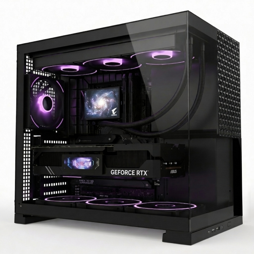 (Jungle Leopard Case AX-1 ATX Black (without fans
