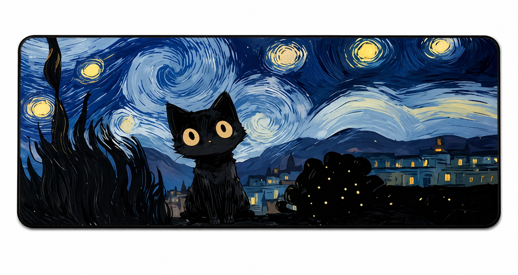Gaming Mouse PAD 2XL cat 90x30cm (Rough Touch )