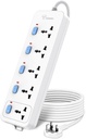 GONGNIU 5-Way Multi Plug Power Extension Cord 5M with 5 Universal Sockets