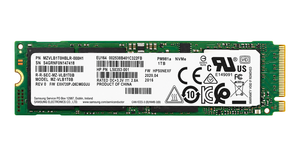 USED PM891 NVMe 1TB M.2