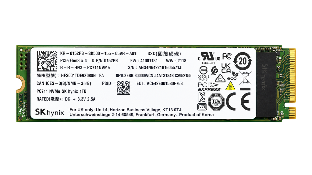 USED PC711 NVMe SK hynix 1TB M.2