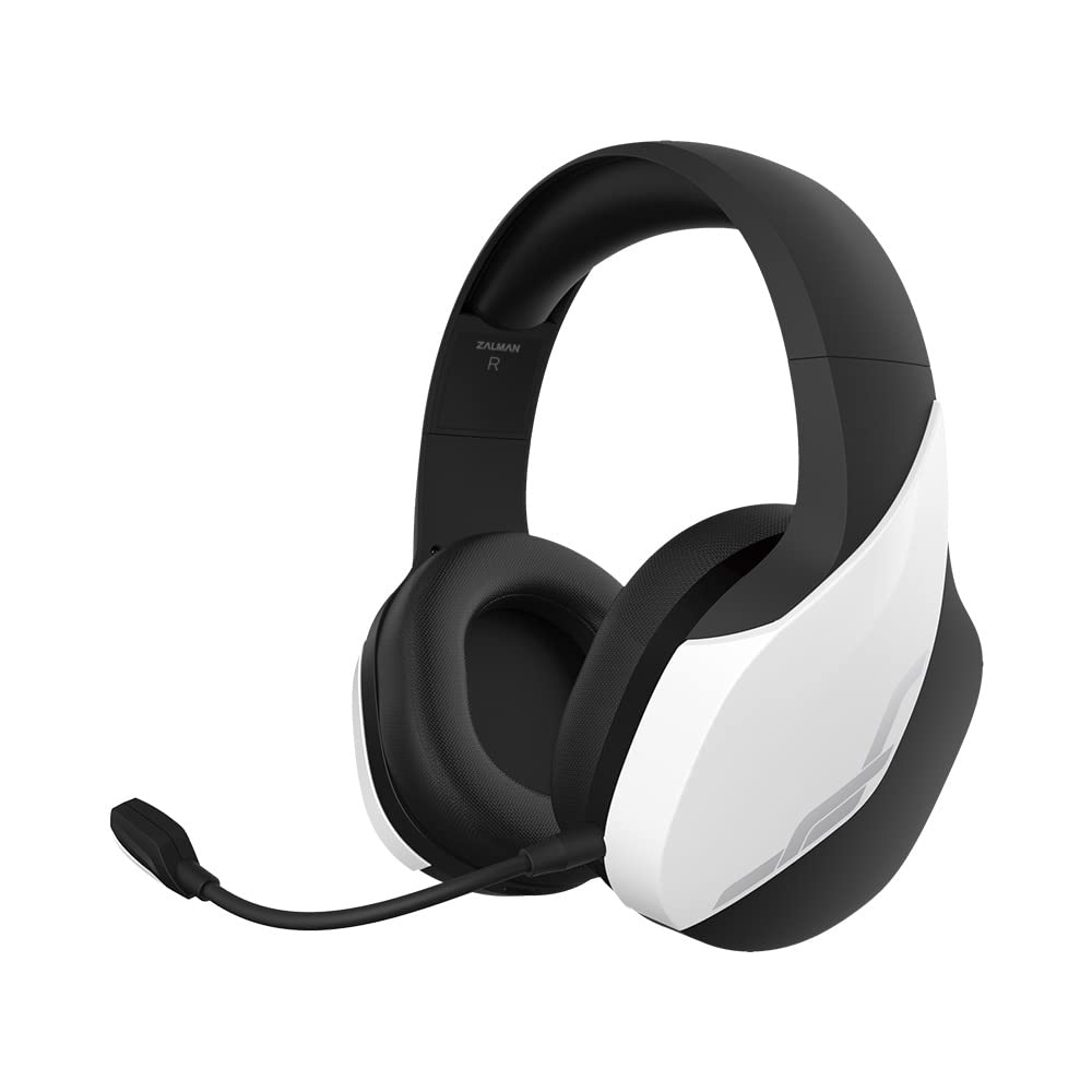 Zalman HPS700 Archer, Wireless Headset with Gaming Over-Ear 50mm Drivers, Detachable Omnidirectional Mic, Virtual 7.1 Surround, 1000mAh Battery, Memory Foam Cushions
