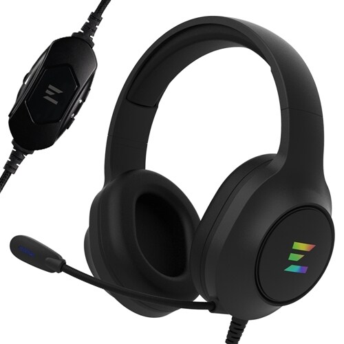Zalman Gaming Headset Hi-Fi Wired (BLACK), Virtual 7.1 Surround Sound ZM-HPS310
