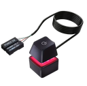 MHT-Desk ON/OFF Power Switch for Desktop Computer RGB Backlight Mechanical Shaft Key External Remote Start PC Mainboard Reset Button