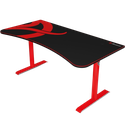 Arozzi Arena Ultrawide Curved black/red size 160W x 81.8D x 78.7H CM Gaming Desk with Full MousePad Waterproof, Cable Management