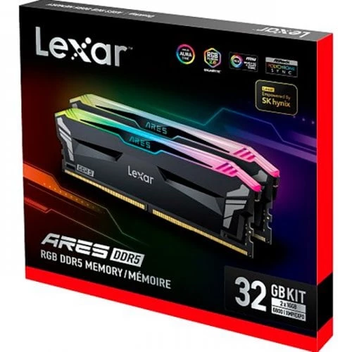 RAM 32GB 2x16 6800MHz Kit DDR5 RGB Lexar ARES LD5U16G68C34LA-RGD-BLACK 
