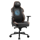 Cougar NxSys Aero Gaming Chair, Integrated RGB Fan, Premium PVC Leather, Adjustable 3D Armrests, Elastomeric Mesh, Durable Steel Frame, 3" Wheels, 160kg Max Weight - Black and Orange CG-CHAIR-NXSYS-AERO-ORG