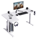 USED Gaming Desk GXG WHITE L Shaped Left L-(160) L-W, 160X60X100cm(without RGB)