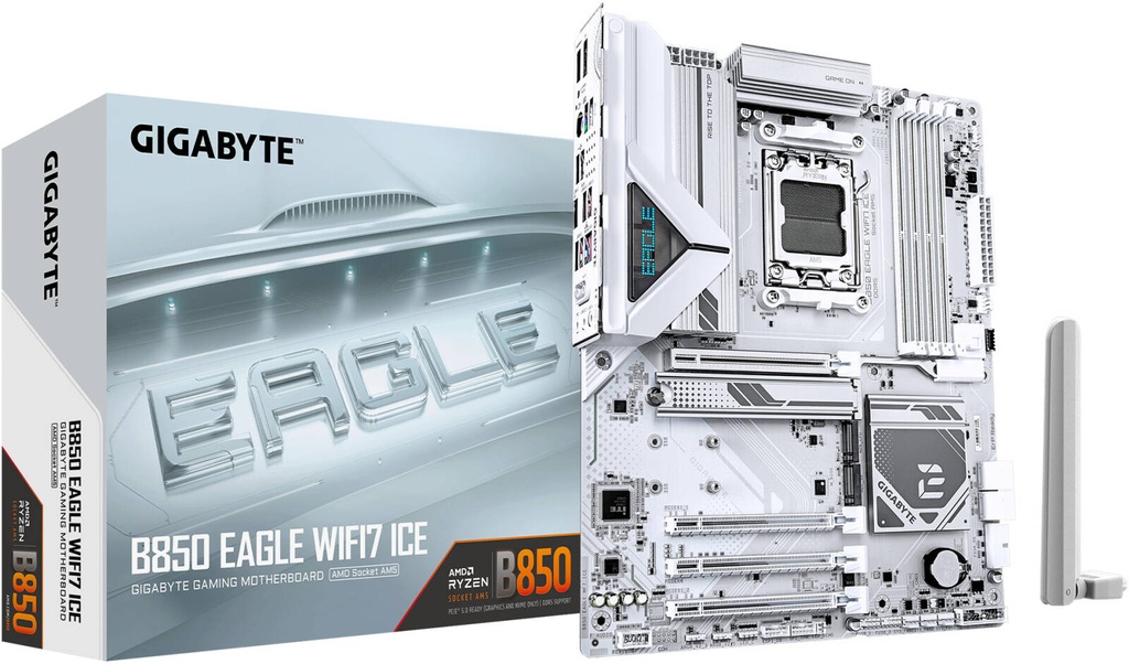 GIGABYTE B850 EAGLE WIFI7 ICE AM5 ATX Motherboard