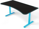 Arozzi Arena Ultrawide Curved Black/Blue size 160W x 81.8D x 78.7H CM Gaming Desk with Full MousePad Waterproof, Cable Management