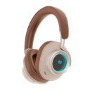 MYX PRO EchoBass Wireless headphone MP-V32B/W-Brown, balanced sound with noise reduction speakers, Hybrid Active Noise Cancellation, (ANC)
