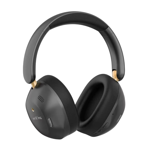 MYX Pro EchoMax MP-V11W – 30dB Active Noise Canceling Wireless Headphones with 37H Battery & Built-in Mic-Black