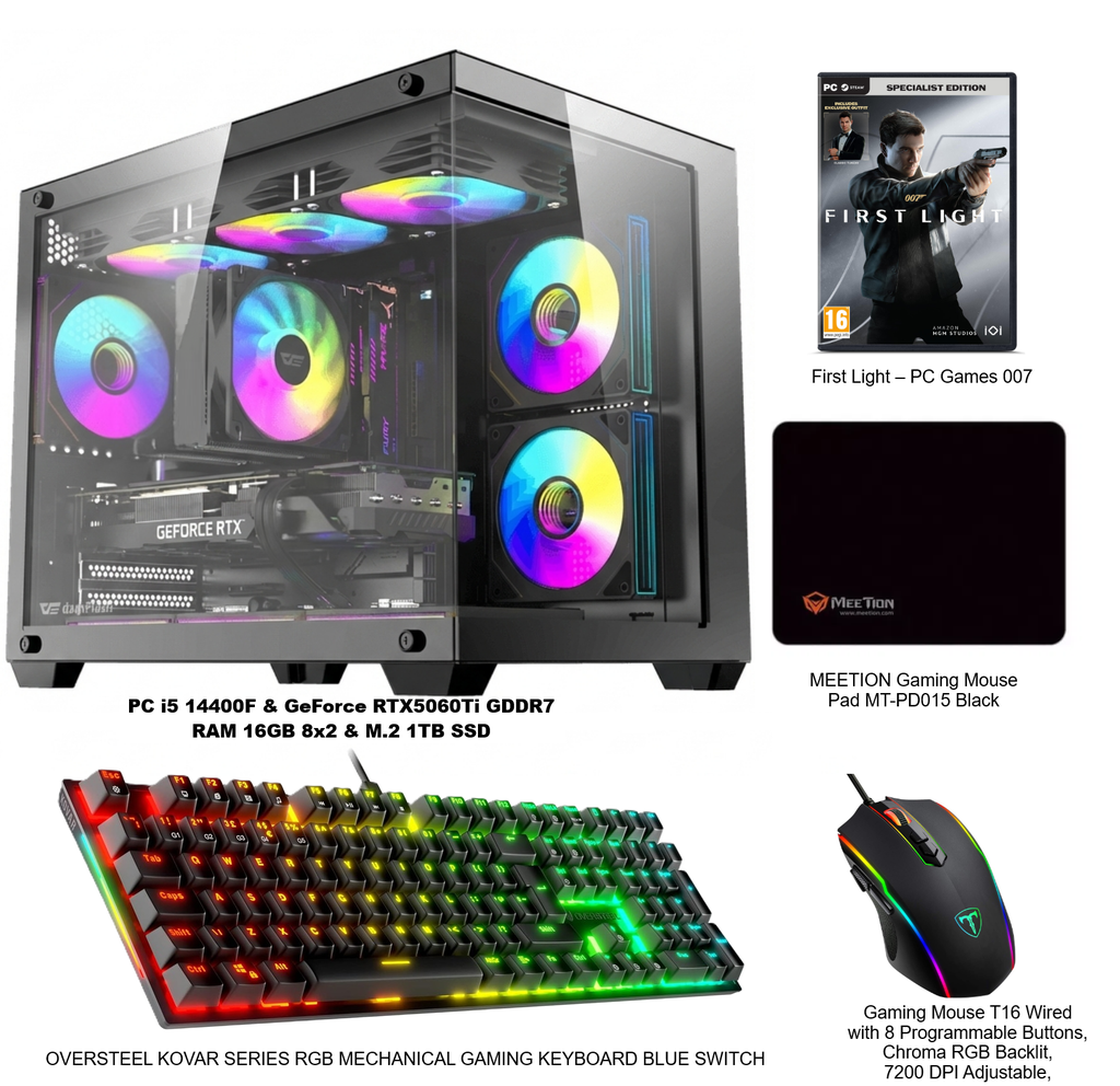 PC i5 14400F & GeForce RTX5060Ti GDDR7 