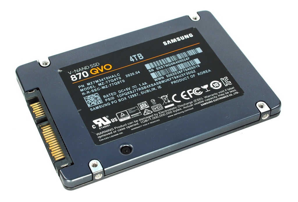 USED SSD 4TB SAMSUNG 870 QVO